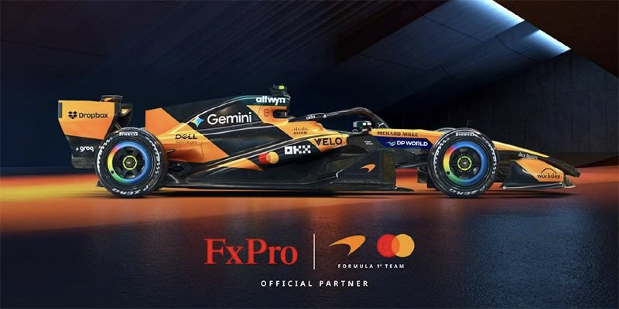 FxPro — изображение партнёрства с McLaren, предоставленное автором